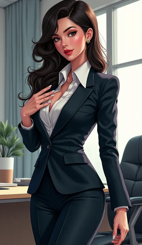 Korean comics。Naughty Office Lady。business suit