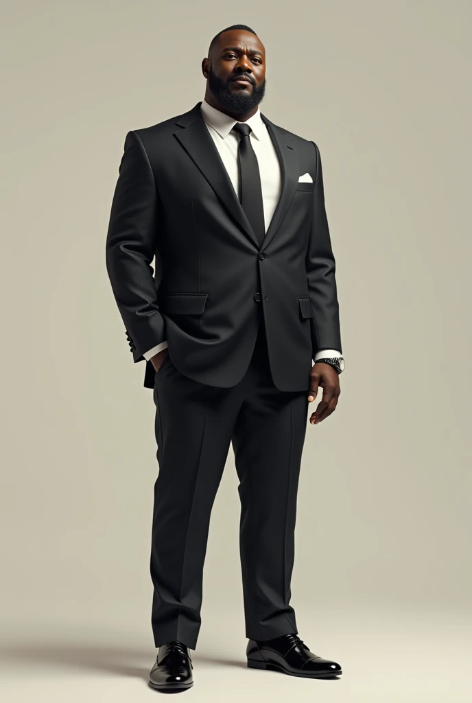 A man of 1.80 tall, well-dressed and elegant dark-skinned man.