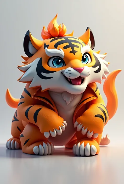 "Create a logo for a store called &#39;Tiger Games&#39;, that sells games and offers technical support. The logo must have a tiger as its mascot, following a similar style to the 3D mascot of the Brazilian hardware store Pichau, which also has an animal as...