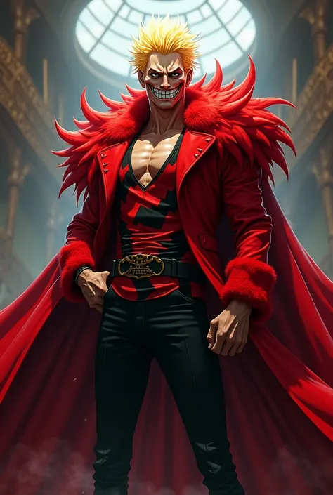 Doflamingo domquixote (personagem de one piece) with the Flamengo shirt 

