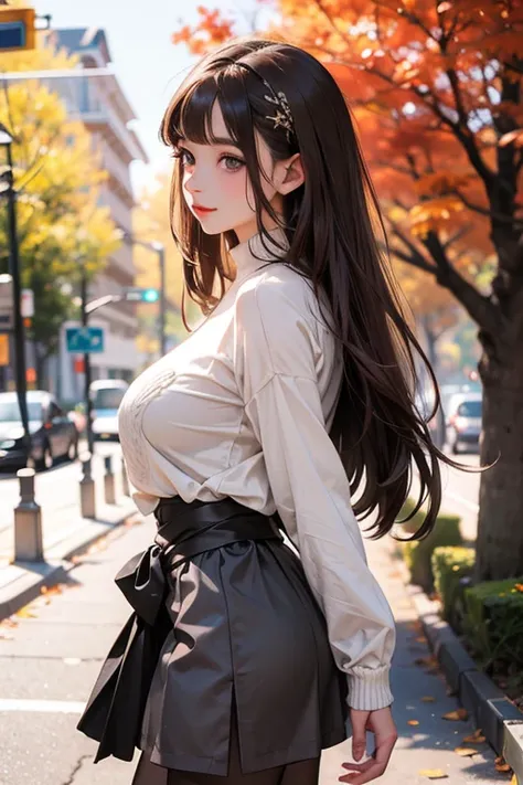 ((Best Quality)), ((masterpiece)), (detailed), One girl,  masterpiece, top quality, best quality, official art, beautiful and aesthetic, (autumn), (magical atmosphere), cinematic lighting, outdoor, break
1girl, (kawaii:1.3), peaceful smile, standing, Const...