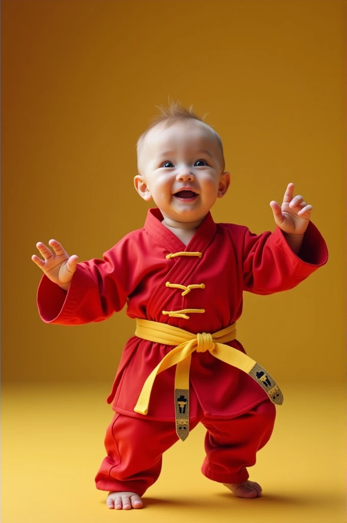 The Little Dragon: Kung Fu Baby

**objective:** Create a fun 2-minute video showing a baby practicing Kung Fu in a comical and adorable way.

**Video Generation Prompt:**

1. **Introduction (0:00 - 0:20):**
   - Start with some happy, energetic music.
   -...