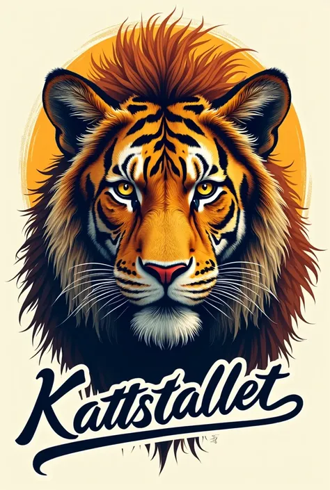 I need a t shirt design.  Big Cat image and the name Kattstallet