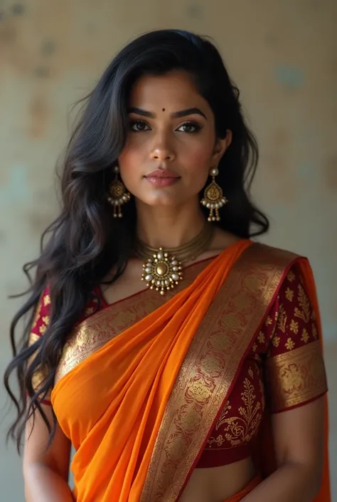 Indian woman beautiful curvy with extra big boobs with traditional clothes its so much sexy and beautiful she are so hot and beautiful 