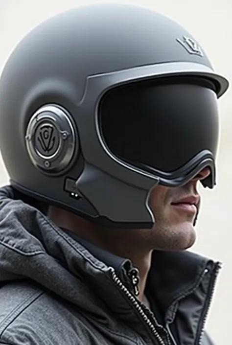 Help me design the appearance of the motorcycle Bluetooth helmet headset，Mainly the Bluetooth headset part