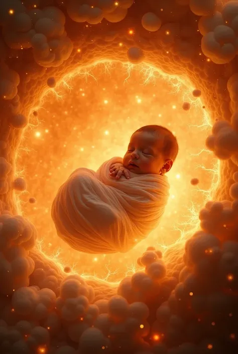 a baby inside a star