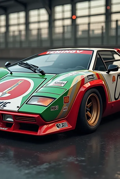 live-action、Real、Lamborghini Countach LP500S、Official race colours