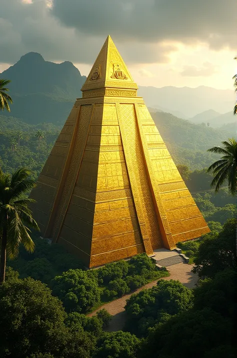 The golden pyramid in Venezuela