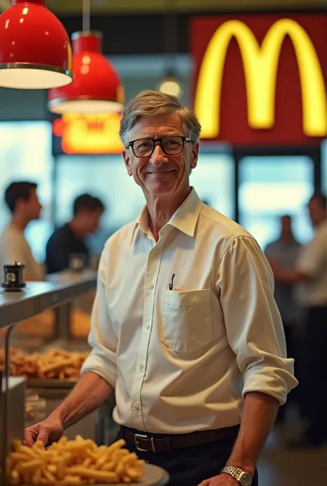 Bill gates working at mc Donalds 