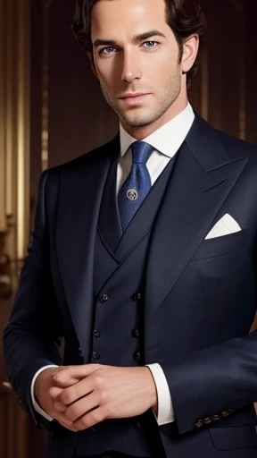 A handsome Rothschild man focus on the face