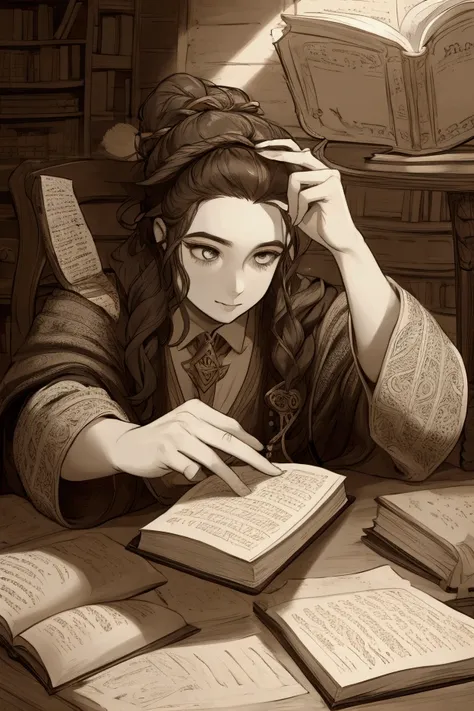 Make a bard who uses a book 