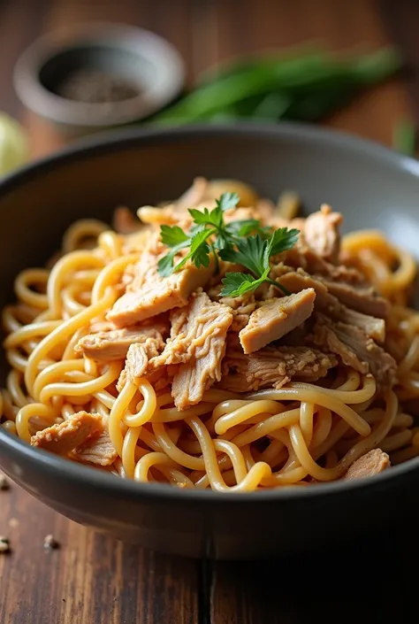 Shredded Chicken Dry Noodles