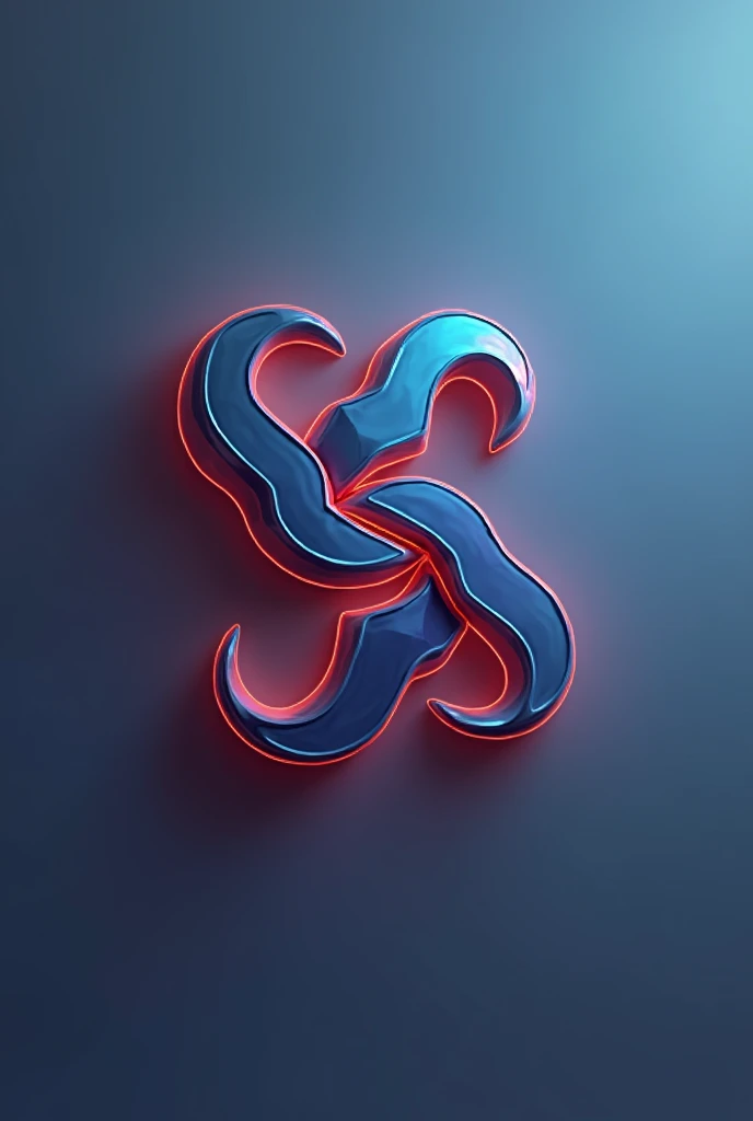 Ps logo merging each other vector eye catching and showing a brand impression 