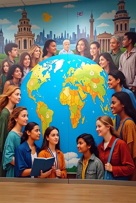 A mural about international baccalaureate