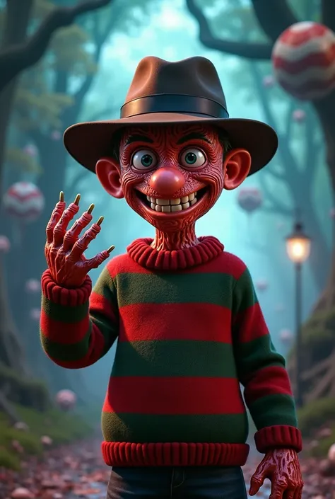 Freddy Krueger movie poster Pixar version 