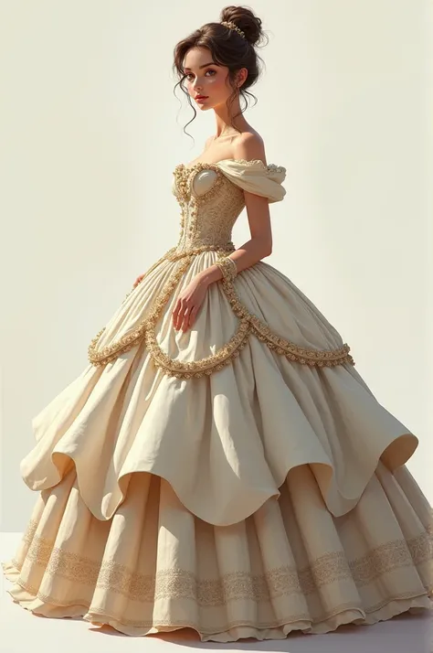 masterpiece, detailed, Princess Dress, Show the whole body, The skirt is full, Frill