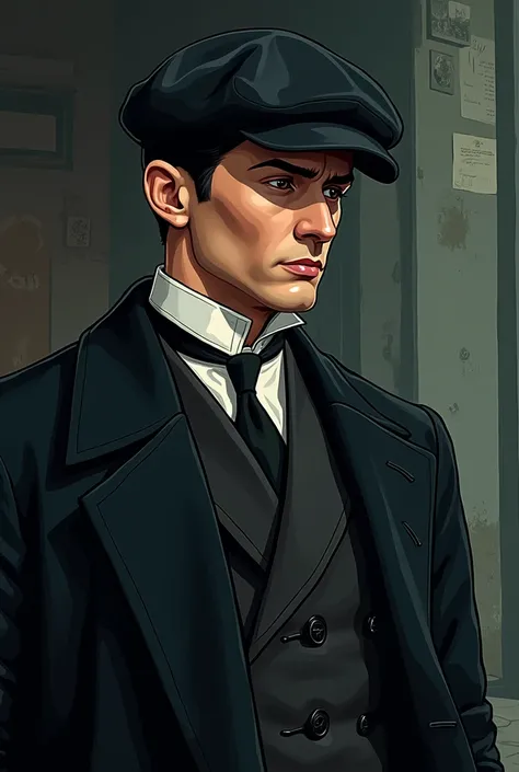 Thomas shelby da serie peak blinders cartonn