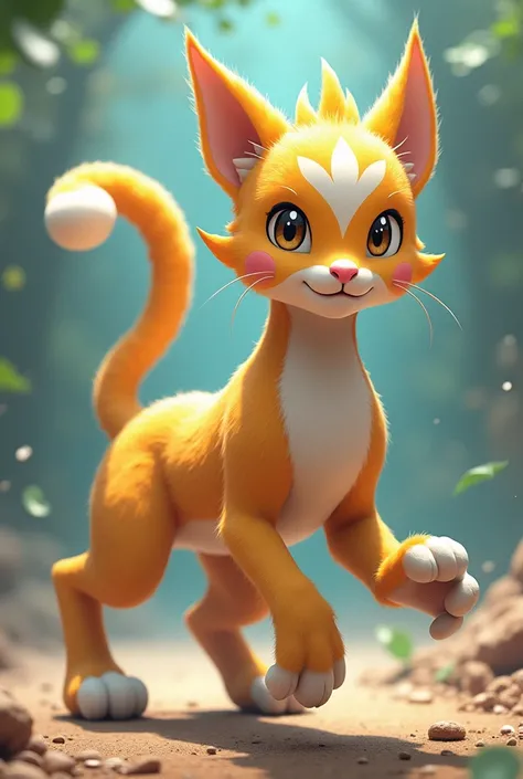 A pokemon based on a cat and volleyball players has 2 evolutions. More humanized.