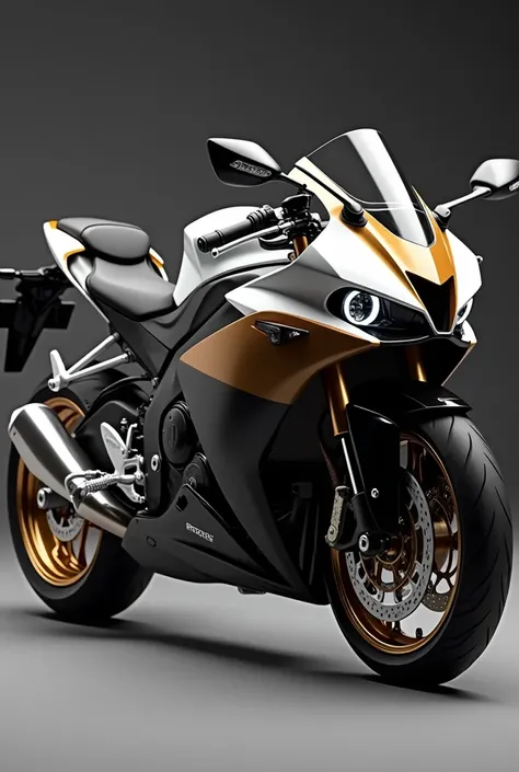 	• Base Color：Two-tone gloss black and metallic gold • Cowl：Gloss White • Wheels：White • Under cowl：Black • Light：White • Windshield：Black • Mirror：Black • Style：CBR400R • Features：Slip-on muffler installed、Separate handle installation • Impression：Overall...