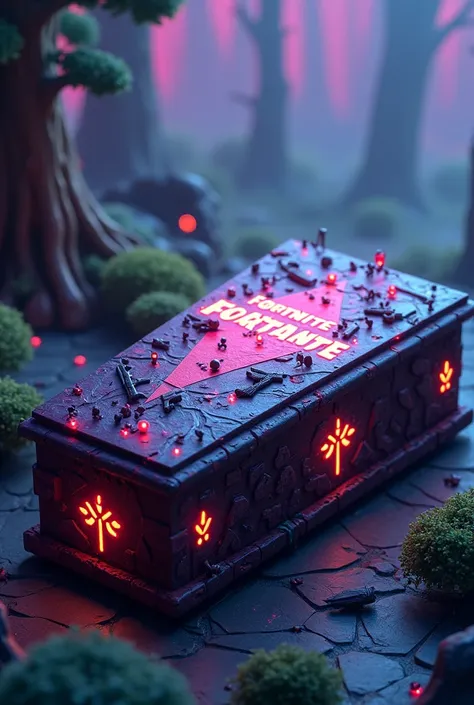 Coffin with theme Fortnite as a Game 