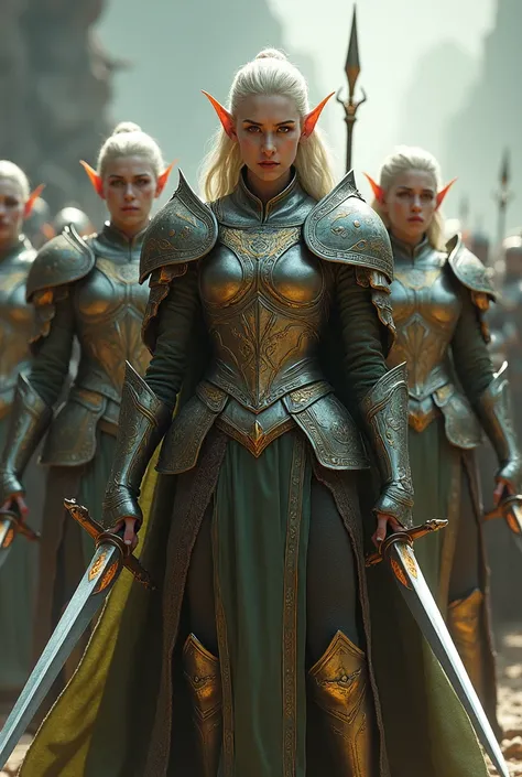 Fully armour hot men elves ready to fight fantasy 