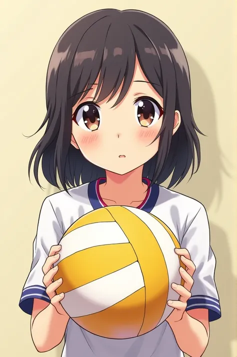 Read the anime Li-Shiya "The Girl Downstairs" holding a volleyball 