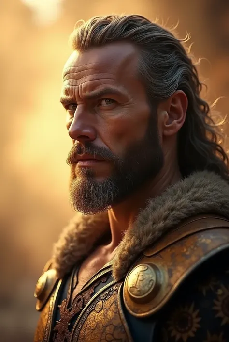 award-winning photorealistic portrait, cinematic look, soft focus, warm colors, (photorealism:1.2),  God of Thunder and Lighting


