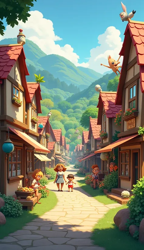 Animated village