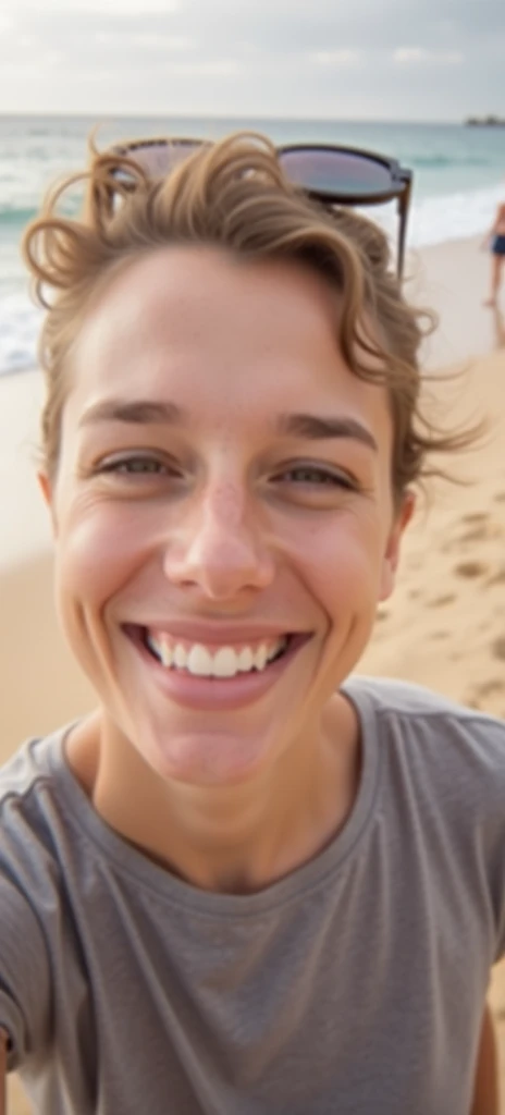 selfie on the beach 