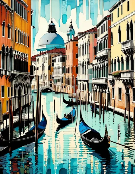 Venice, art inspired by Hugo Pratt