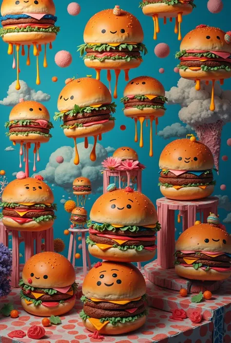 BURGUER PATHERN SURREALIST DESIGN


