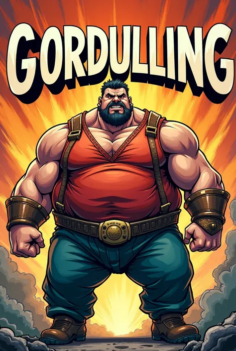 Cover of a comic book where a character appears (man) gordo ( not so much!! ) and say "Gordulling"