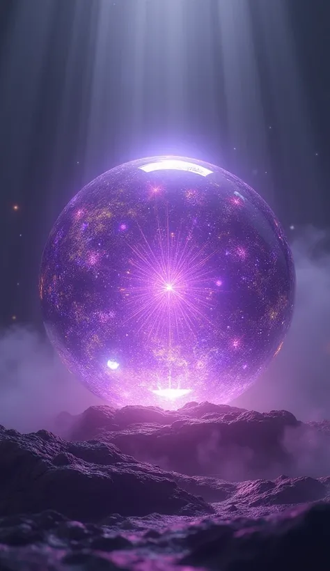 Purple Magic Crystal Ball of the Universe