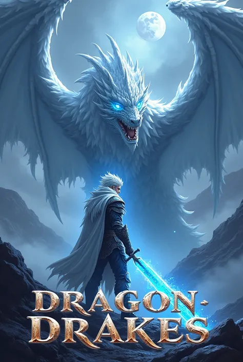 To design an eye-catching and thematic book cover for "Dragon Drakes," consider the following elements:

Title: Dragon Drakes

Font: Choose a bold, fantasy-style font with intricate details or runes to give it a mystical, otherworldly look.

Color: Use met...