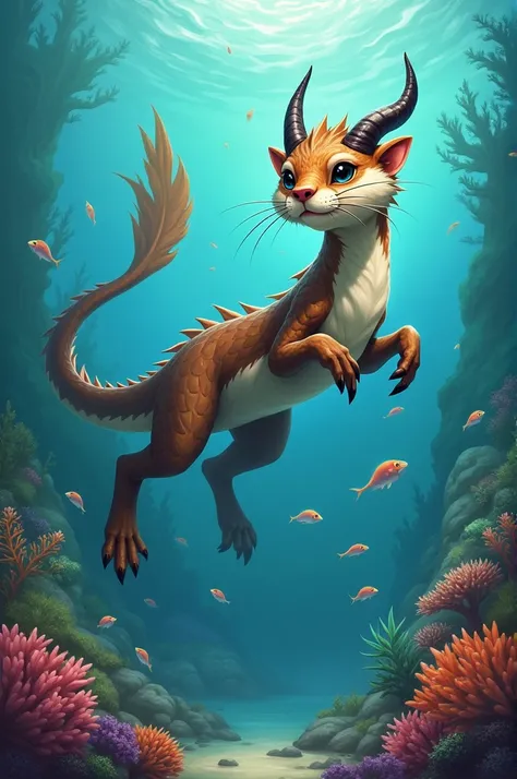 Dragotter (dragon + Otter, hybrid 