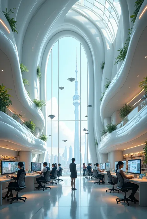 TI Workspace futuristic