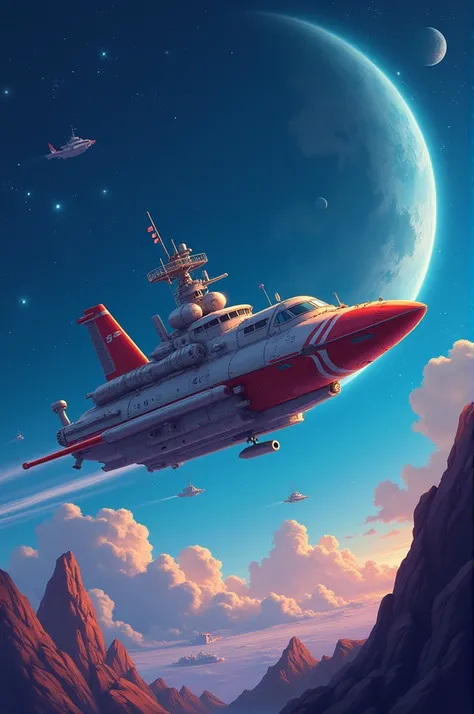 Animated cartoon for children Year 2,122 the ships finished their construction we humans were ready to travel to a specific point through space a new home