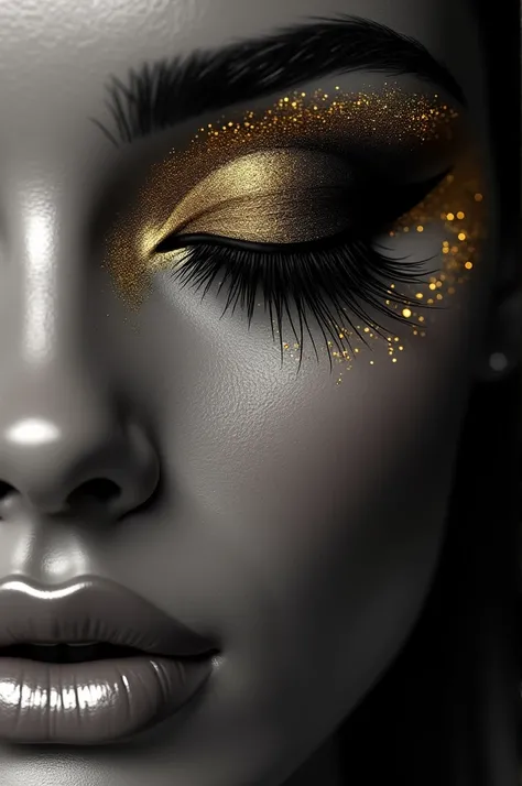 Logos about lash artist and micropigmentation, some beauty like black and gold eyebrows and eyelashes