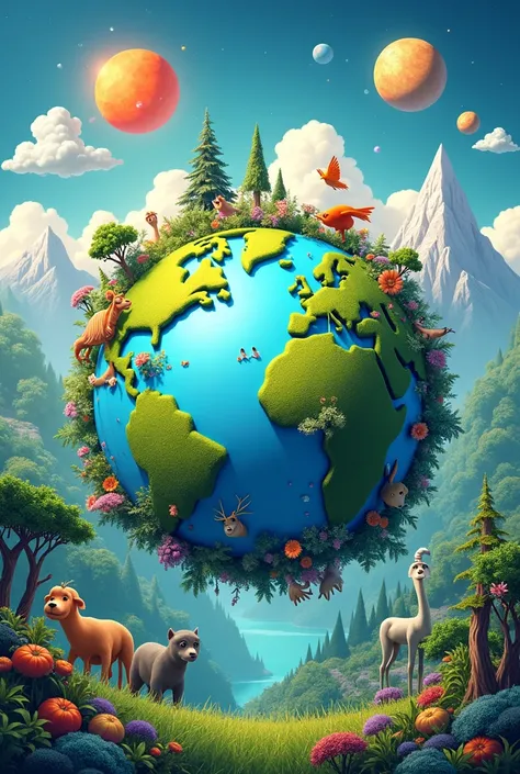 Poster , art, drawing, colorful, environmental, earth