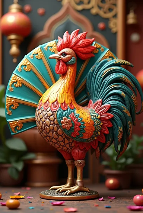 Indian Rooster Fan 