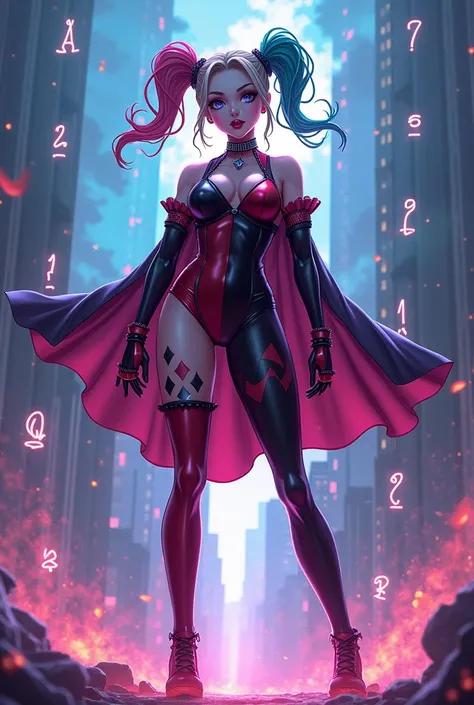 Harley Quinn,witch,Anime Style, 