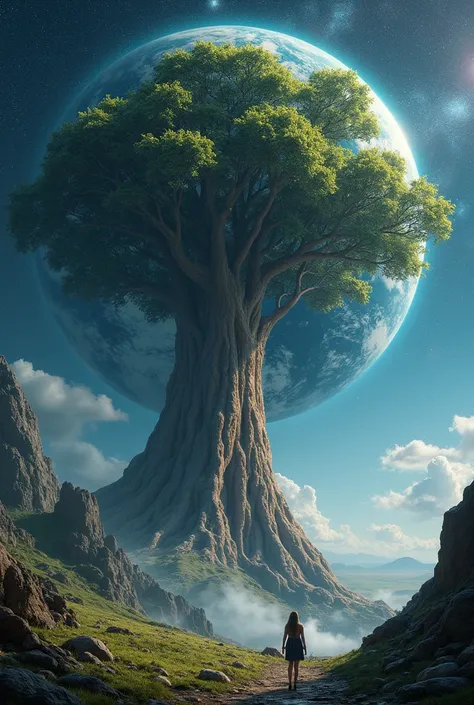 A tree bigger than the earth, let the world be seen 