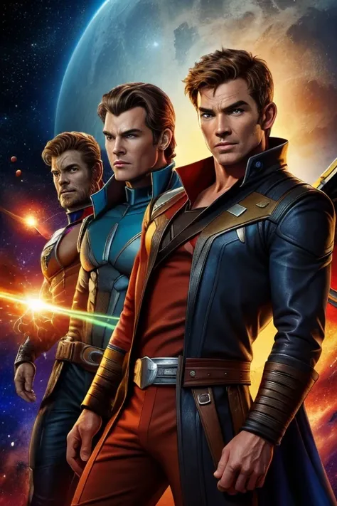 X-Men cyclops: Captain Kirk: Chris Pine: Guardians of the Galaxy: Star Trek next Generation: Pirates of the Caribbean: Jack Harkness: William Riker: James Bond: Pierce Brosnan James Bond: science fiction: space pirate: pirate captain; 70s science fiction: