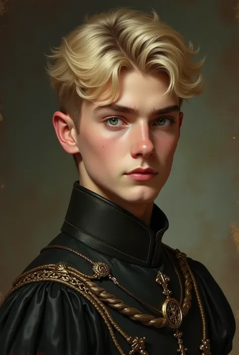 King Magnus Lacrontte Young handsome green eyes and short blond hair 