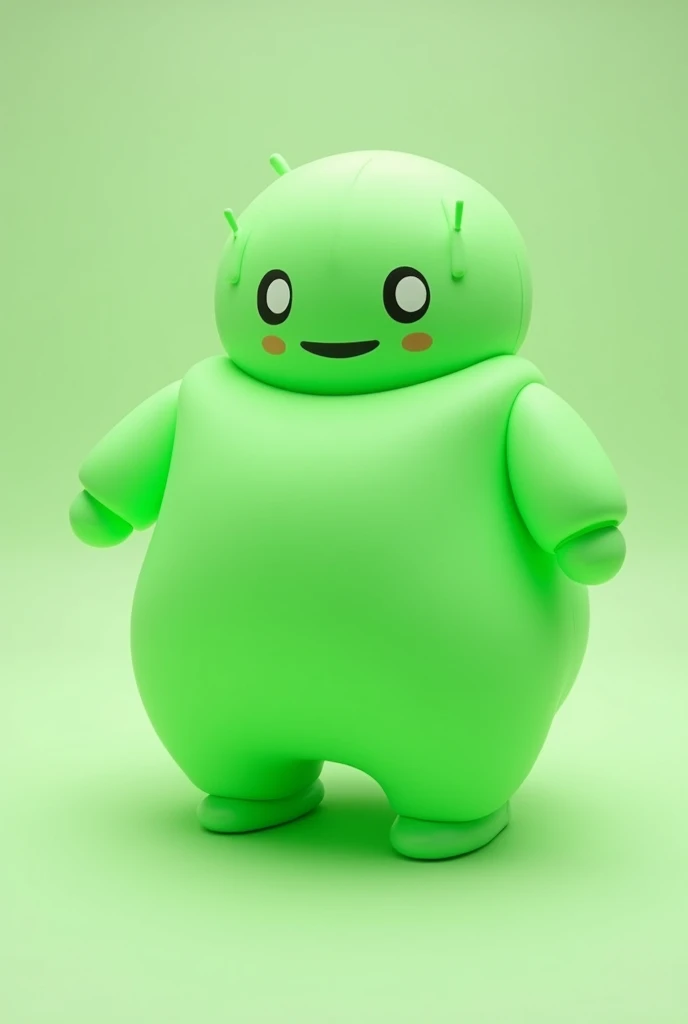 Green inflatable doll google android robot 