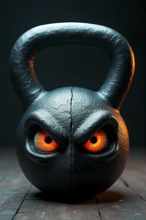 You could make a KETTLEBELL with imposing eyes 