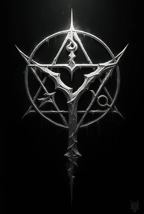 Sigil with the following letters: y s j l z g h n c en boceto