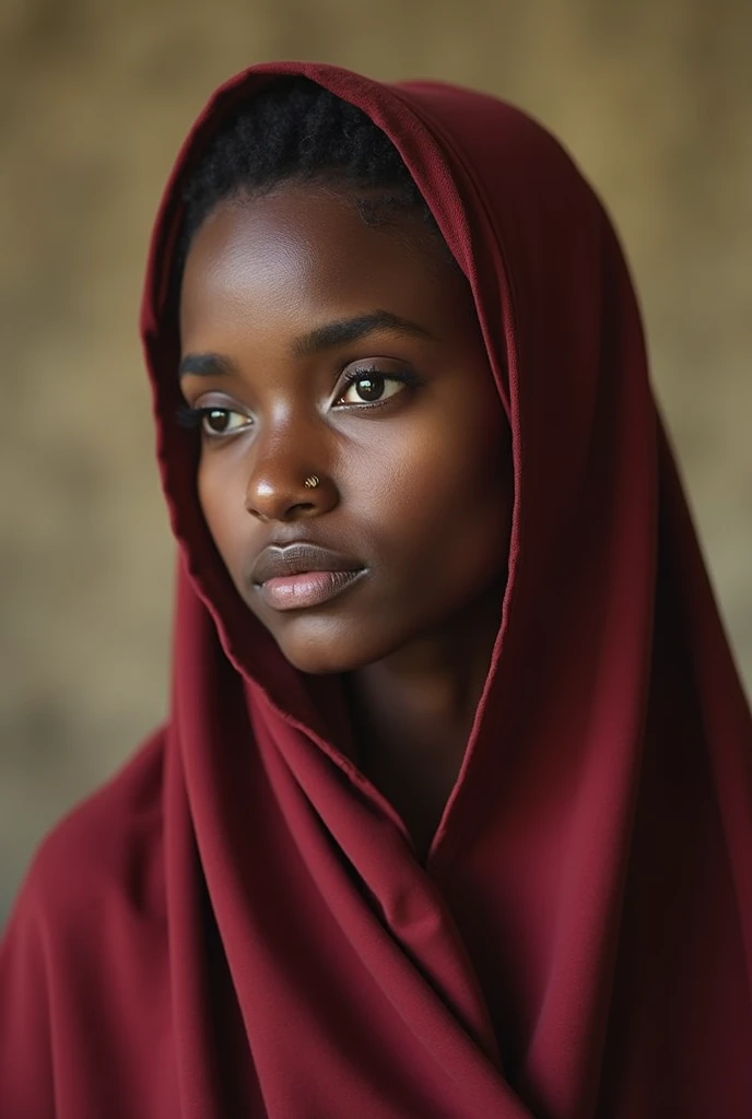 ethiopian muslim girl wit hijab, her skin is like chocolate color her age is 21 smoothy face, this girl become to naked her brest shows and her pussy naked vagiena pussy