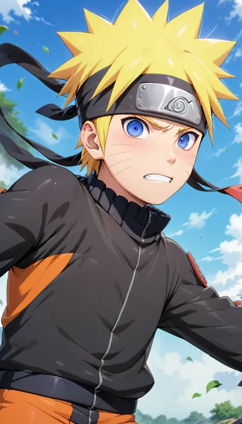 ninja naruto, blonde, break ultra detailed, absolutely resolution, best quality