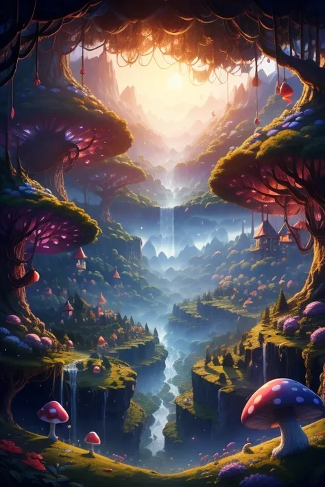 Smurfberry Haven is a whimsical woodland realm akin to the Smurf Village. Quaint mushroom houses dot the landscape, and a close-knit community of Smurfs lives in harmony with nature. The air is filled with laughter, and blueberry bushes flourish, offering ...